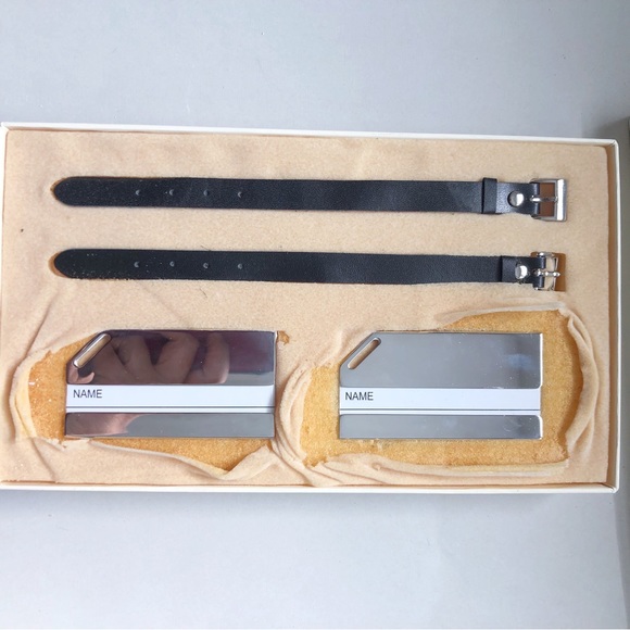 Vintage “New” Neiman Marcus Silver Luggage Tags - Picture 6 of 10